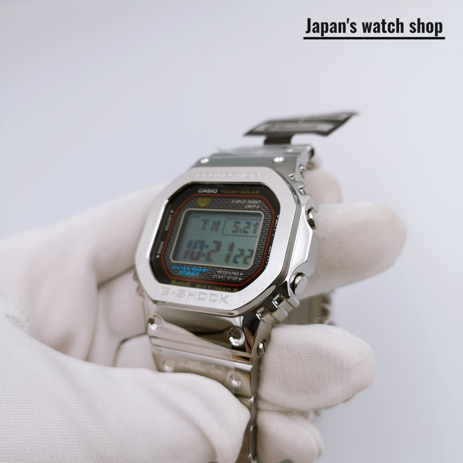 CASIO G-SHOCK GMW-B5000D-1CJF Silver Stainless Steel Men’s Watch New in Box