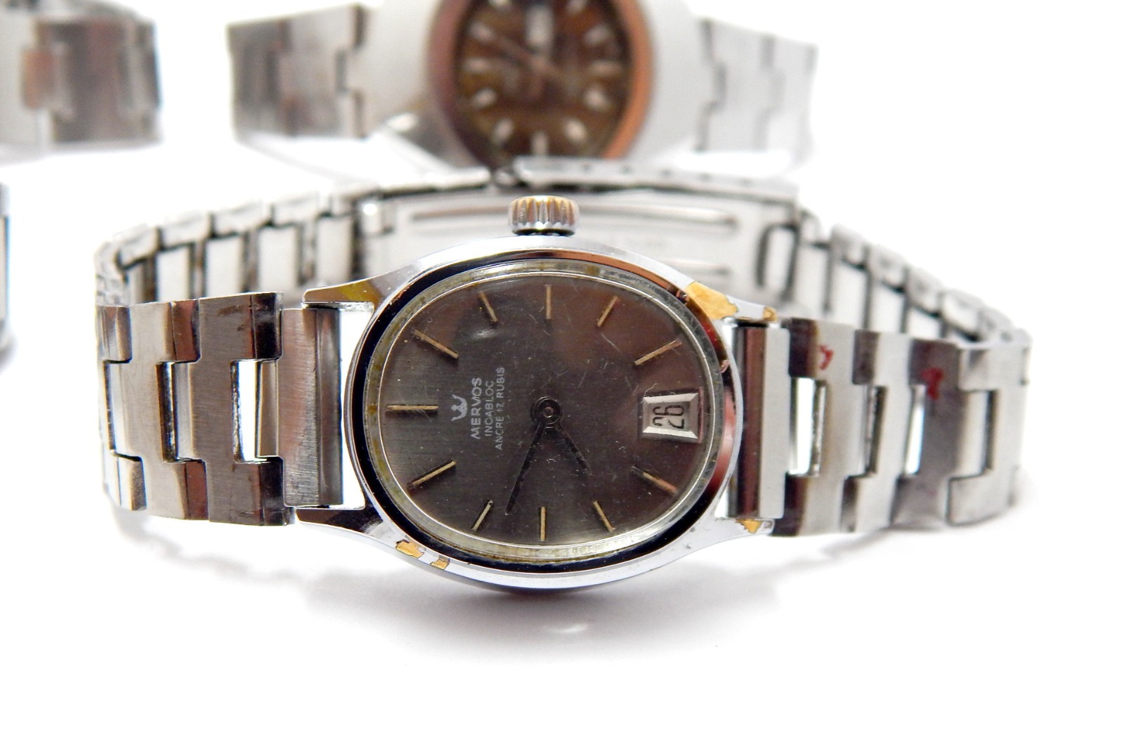 Lot 4 Wristwatch Mechanic & Automatic Tressa Citizen Election Mervos All Working