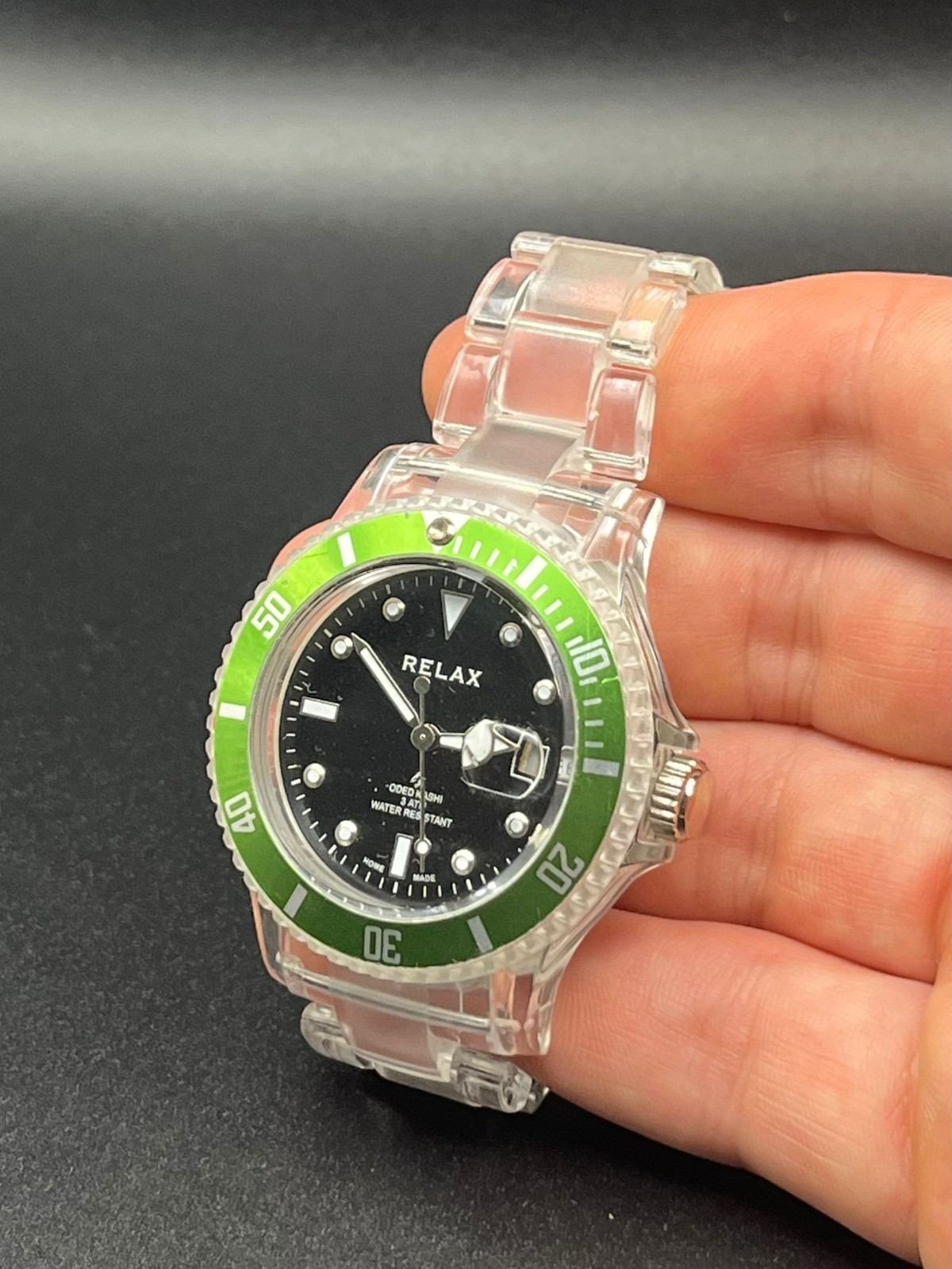 Rare Oded Kashi “Relax” Transparent Diver Wristwatch