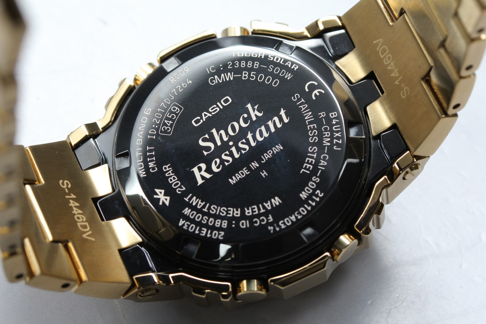 [MINT Box Paper] CASIO G-SHOCK FULLMETAL GMW-B5000GD-9JF Gold Solar Men’s Watch