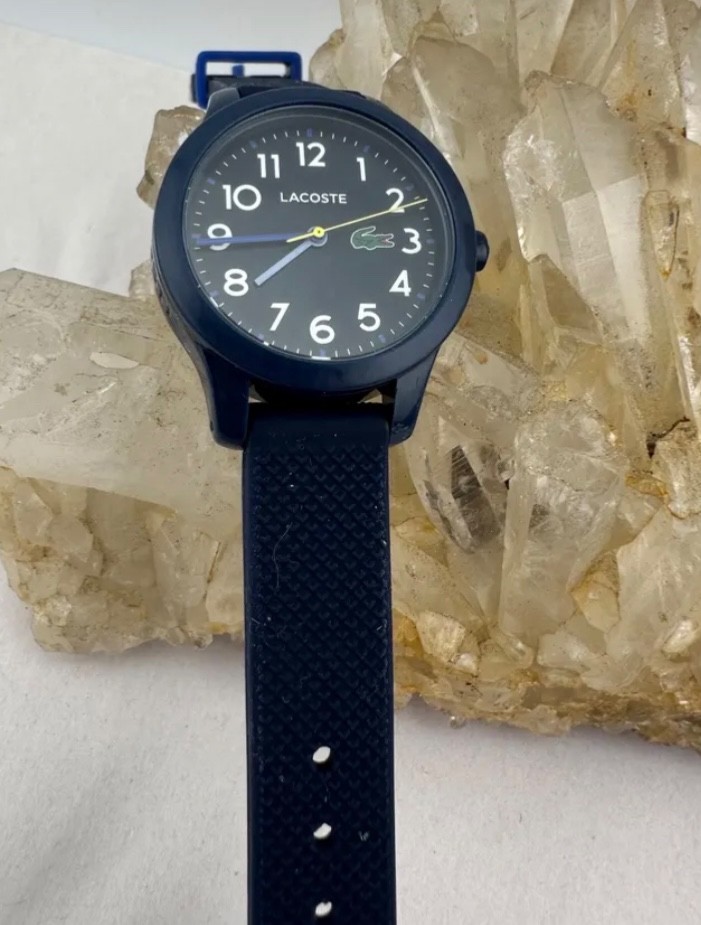 Lacoste 12.12 Kids Blue Silicone Strap Watch/small wrist Ladies watch