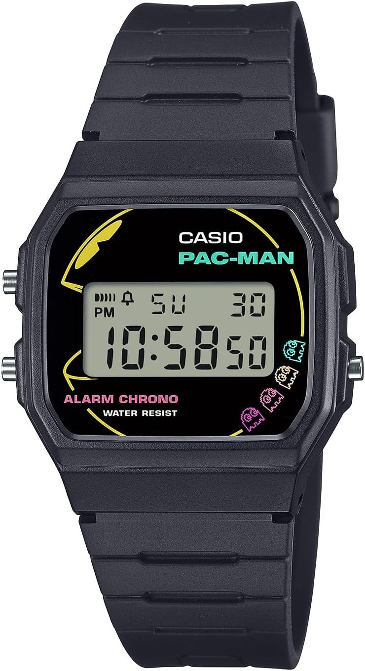 [Casio] Watch Casio Classic PAC-MAN Model F-91WPC-1AJR Men’s Black