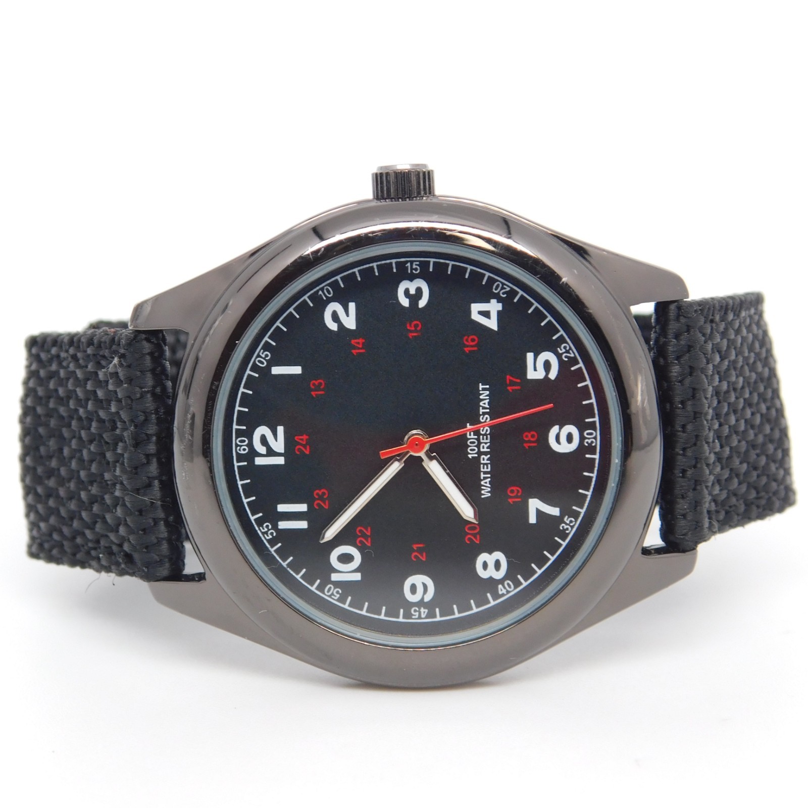 FMD FMDOGE005 Nylon Band Quartz Analog Men’s Watch New Battery