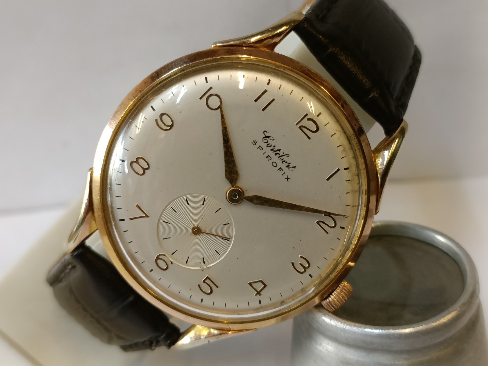 CORTEBERT SPIROFIX JUMBO SUB-SECOND WINDING SWISS MEN’S WORKING CONDITION