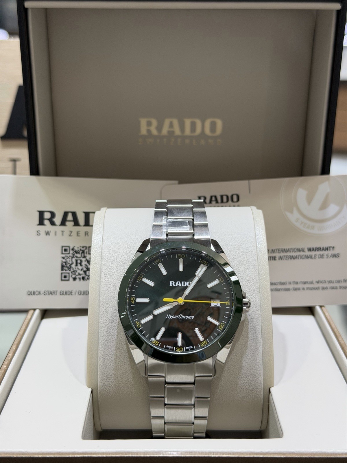 Rado HyperChrome Quartz Green Dial Men’s Watch R32280313
