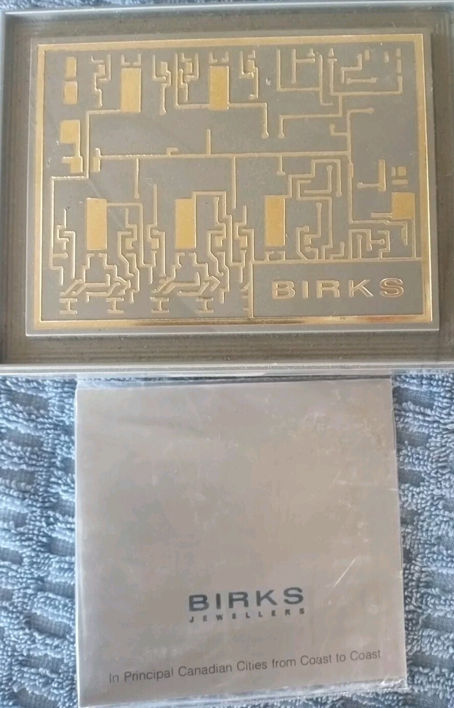BIRKS SOLID STATE QUARTZ PUSH-BUTTON LED COMPUTER WATCH RARE BOX MANUAL
