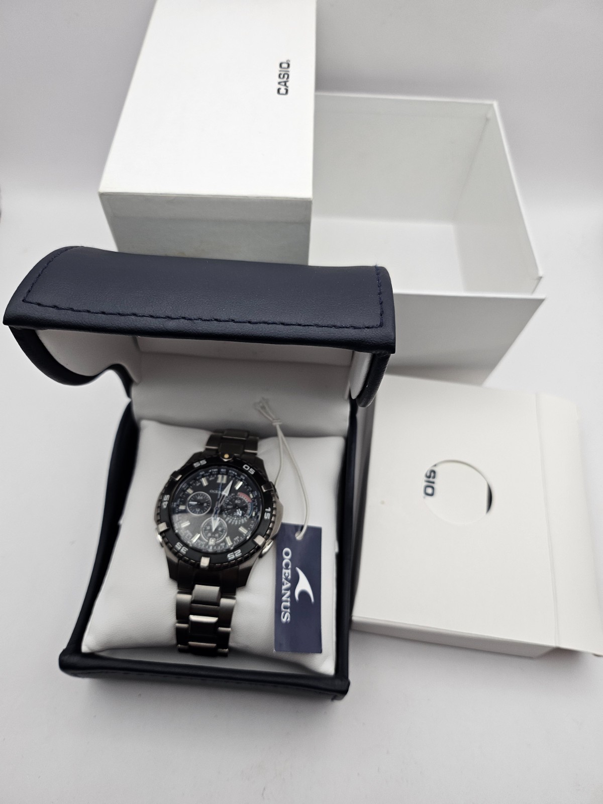 CASIO OCW-P500 TDA Oceanus Wave Ceptor Multi Band 5 Tough Solar Titanium New Bat