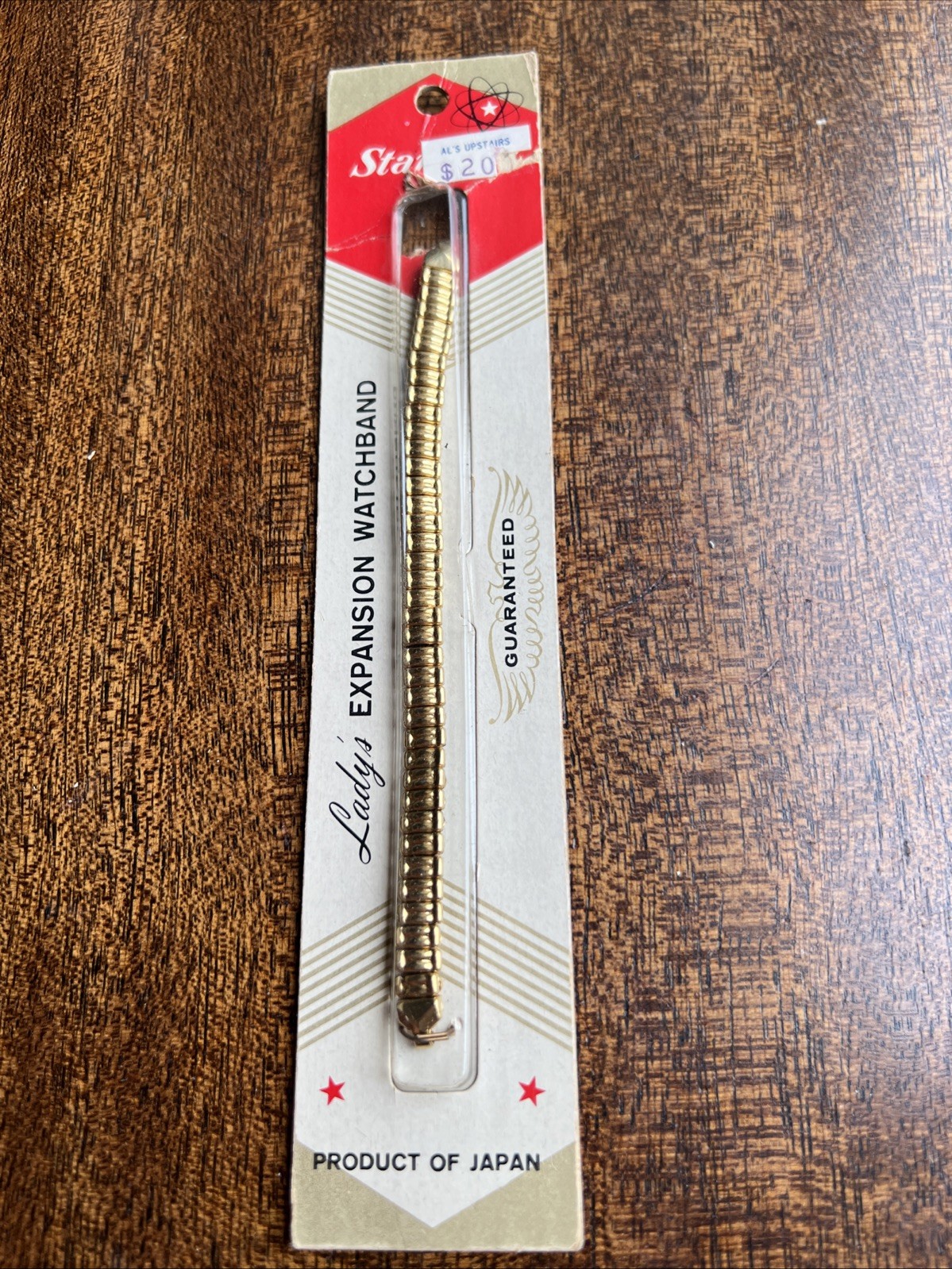 Vintage Lady’s Expansion Gold Metal Watch Band, Japan; New in Pkg