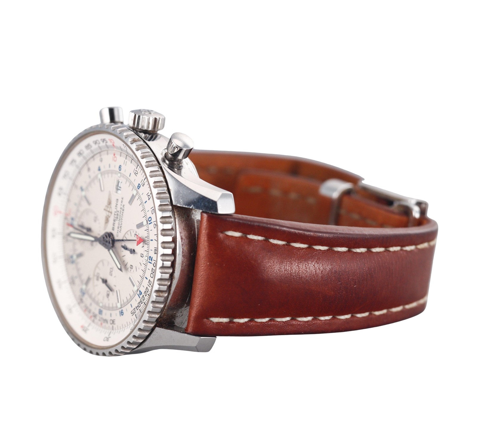 Breitling Navitimer World Chronograph Automatic Steel Watch A24322