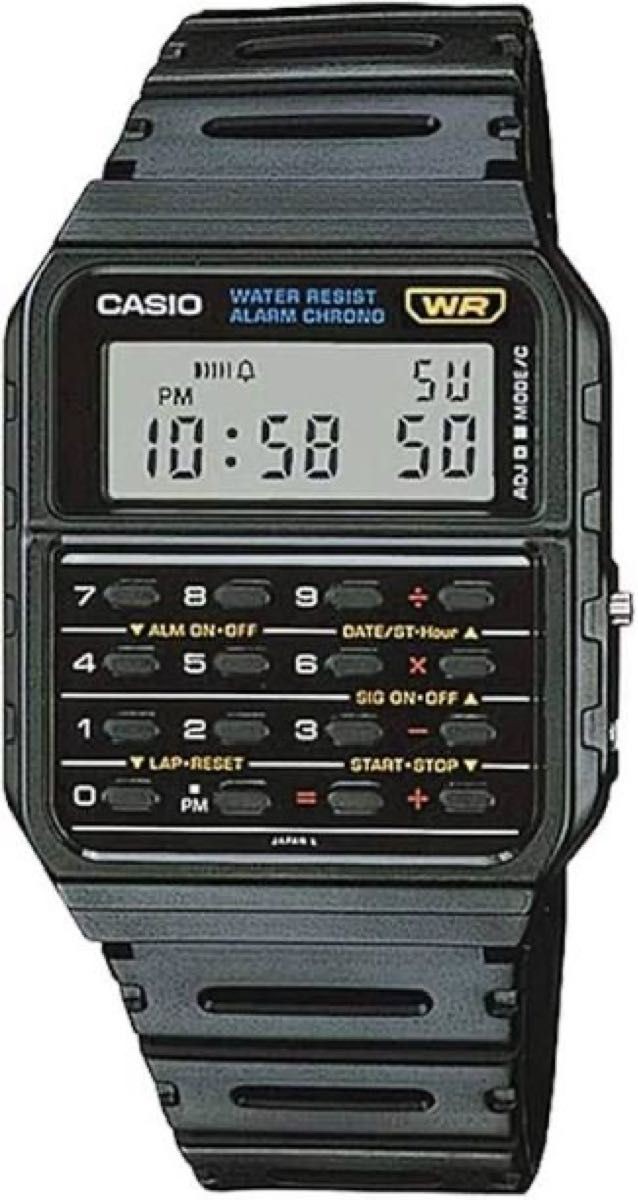 CASIO Data Bank CA 53W Watch with Calculator Function Black