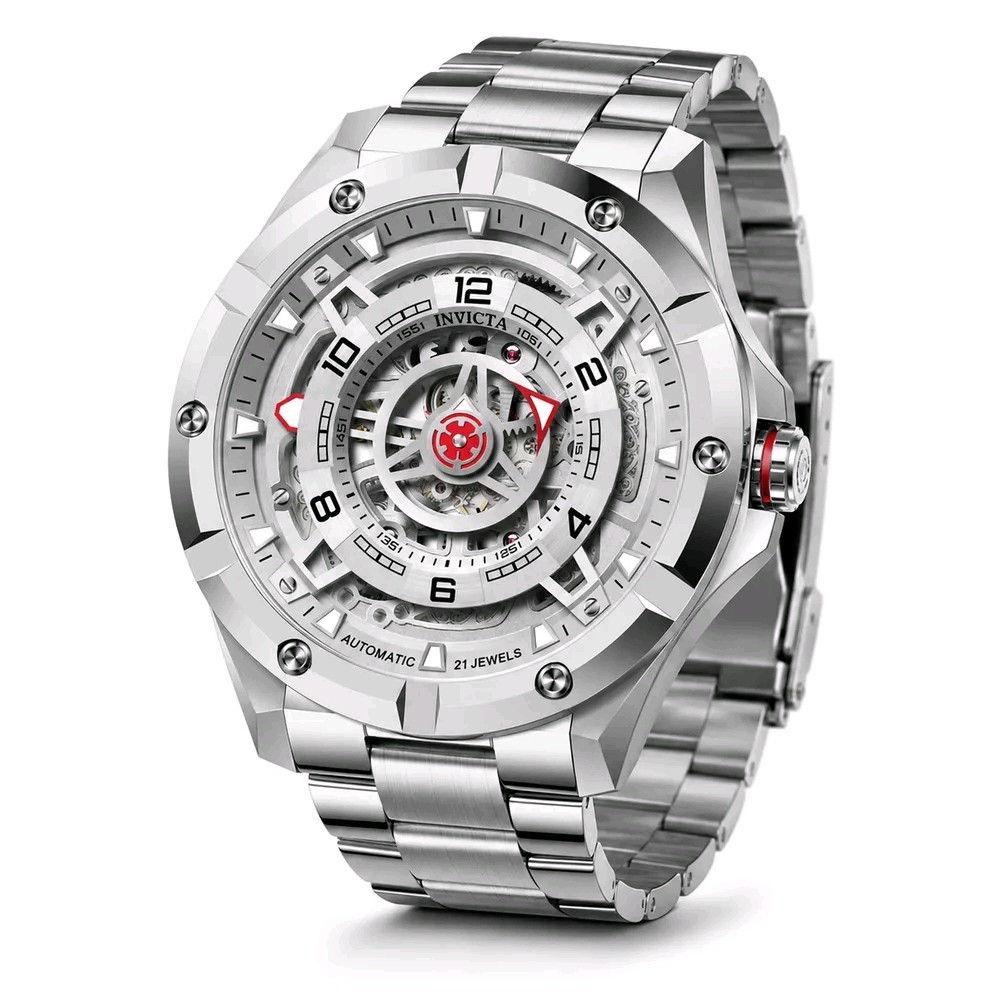 🔥 Invicta Racing Interpoint Automatic 43.5mm w-30m water resistance. Silver