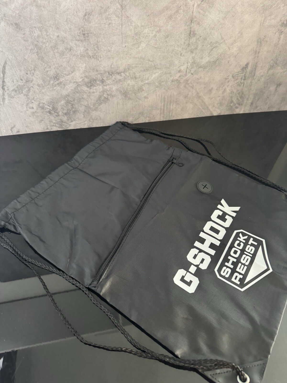Casio G-SHOCK Black Drawstring Bag Accessory Gym Bag Shoulder Bag Backpack