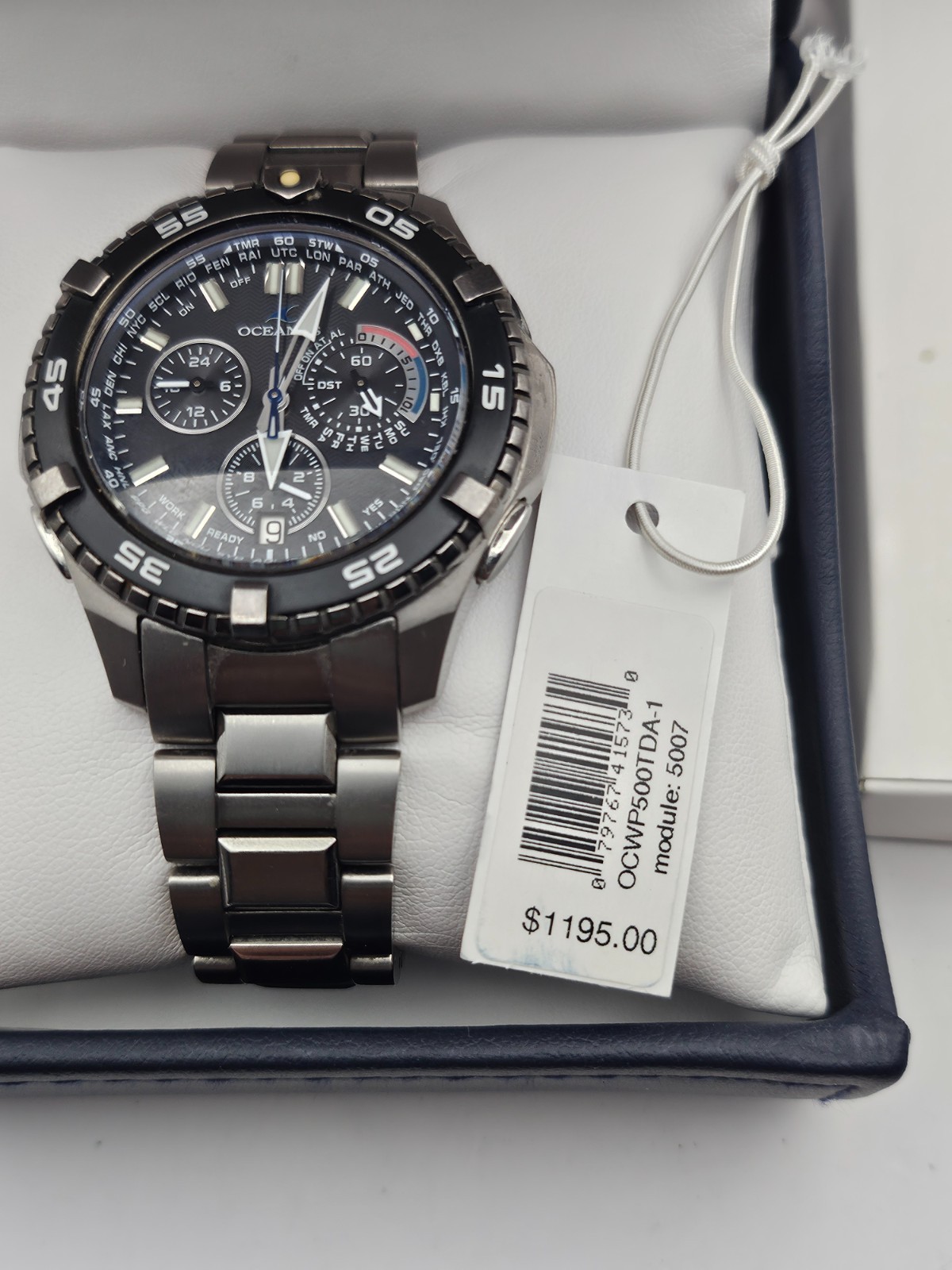 CASIO OCW-P500 TDA Oceanus Wave Ceptor Multi Band 5 Tough Solar Titanium New Bat
