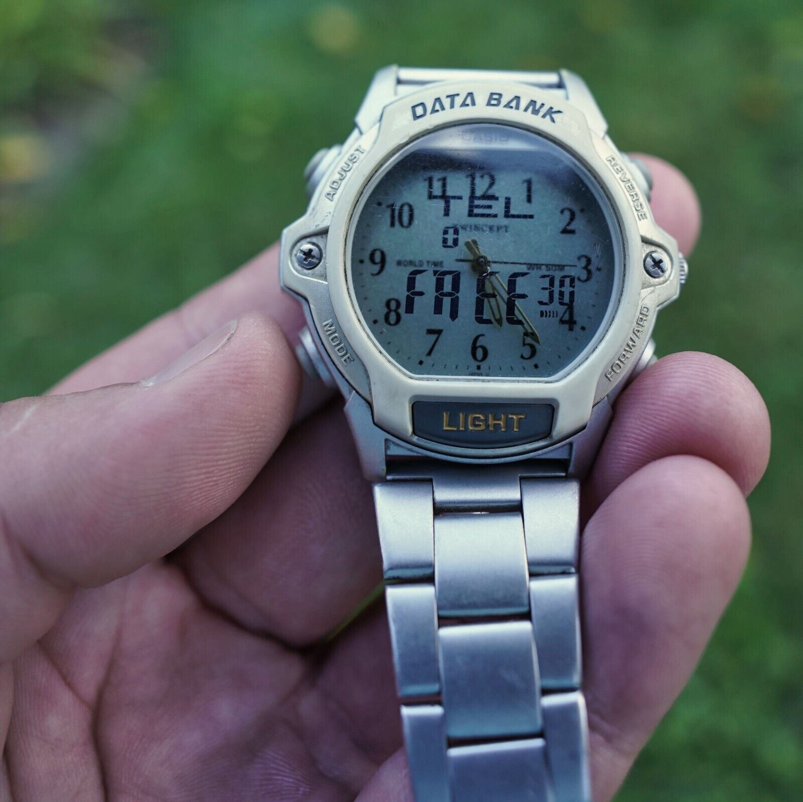 Casio ABX-24 Wrist Watch Module 2359 Vintage Old Retro Data Bank Led
