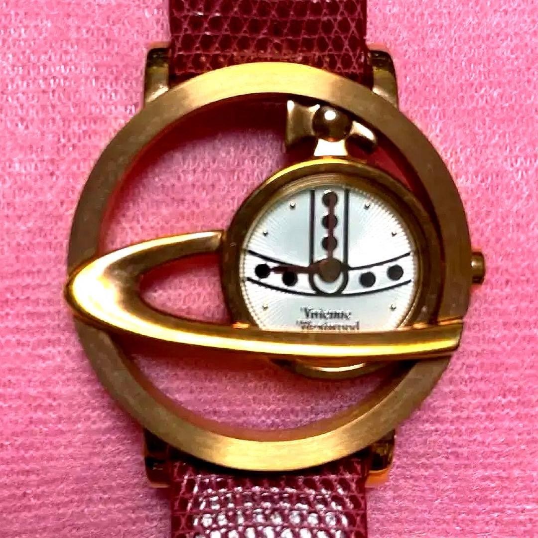 Junk Vivienne Westwood Circle Orb Quartz Watch Battery Dead Wrist 15.5 to 19cm