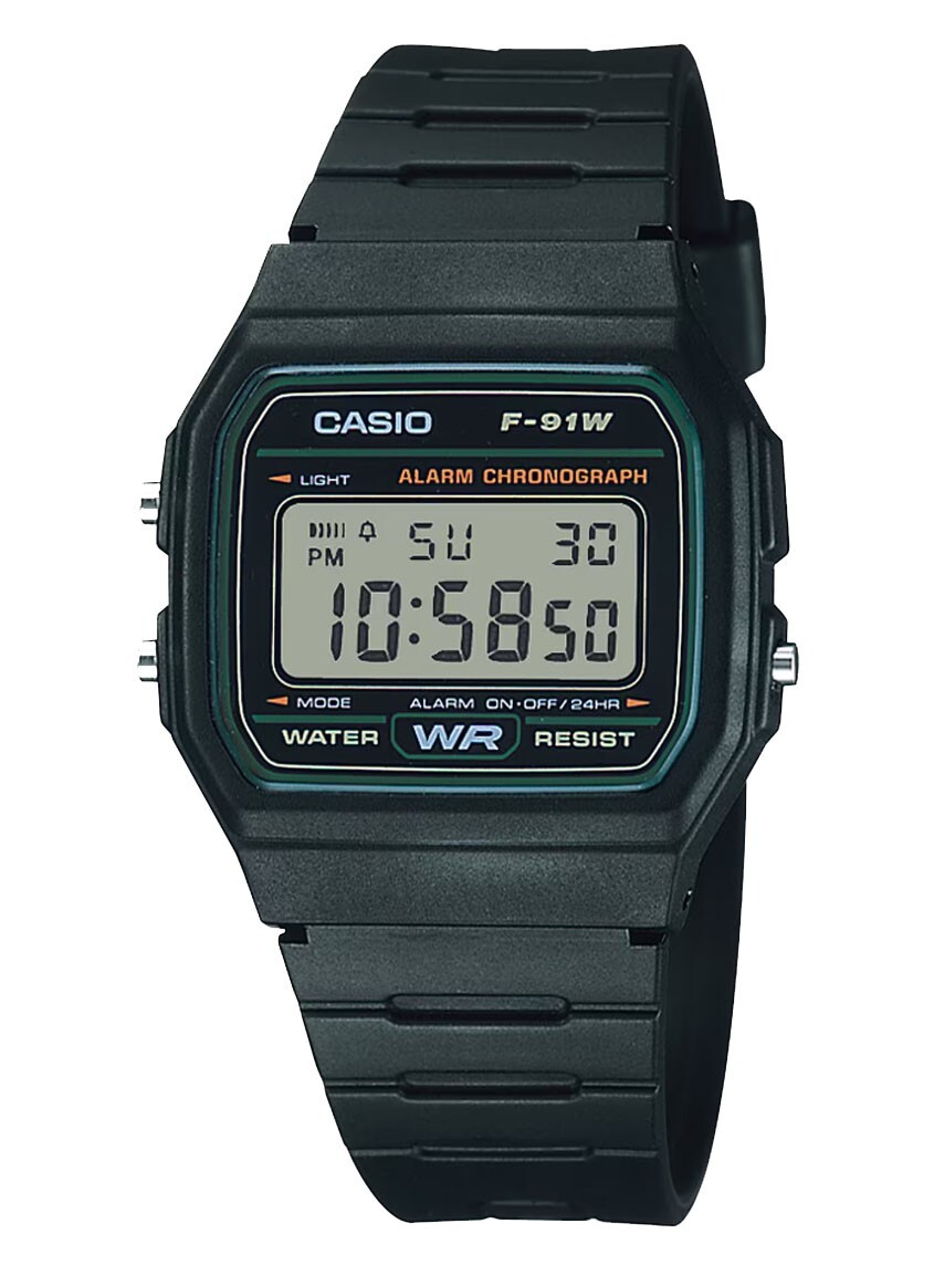 Casio Classic Sports Chronograph Alarm F-91W-3SDG F91W-3SDG Men’s Watch