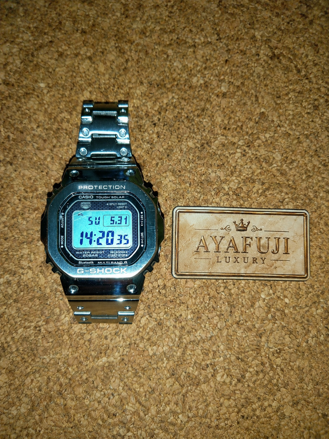 CASIO G-SHOCK GMW-B5000D-1JF Full Metal Solar Bluetooth Watch Working From Japan