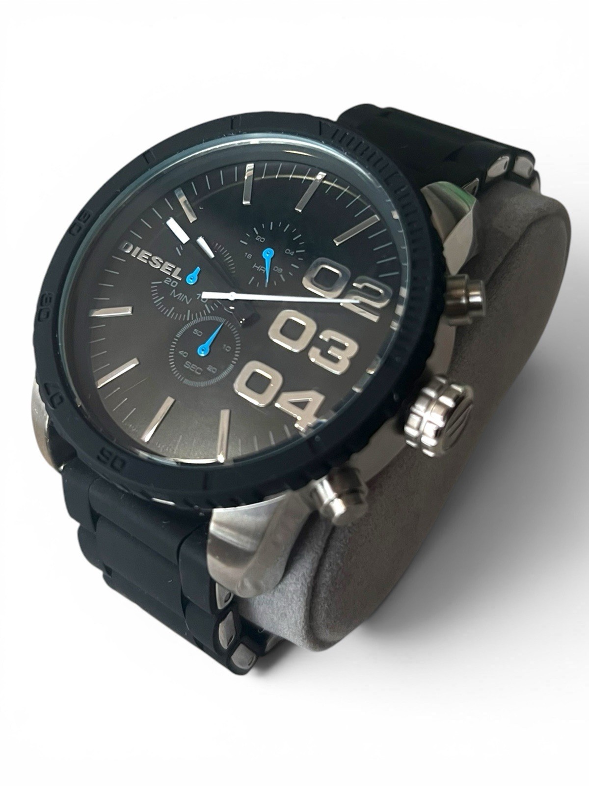 Diesel DZ4255 Oversized Chronograph Black Silicone Men’s Watch 58mm