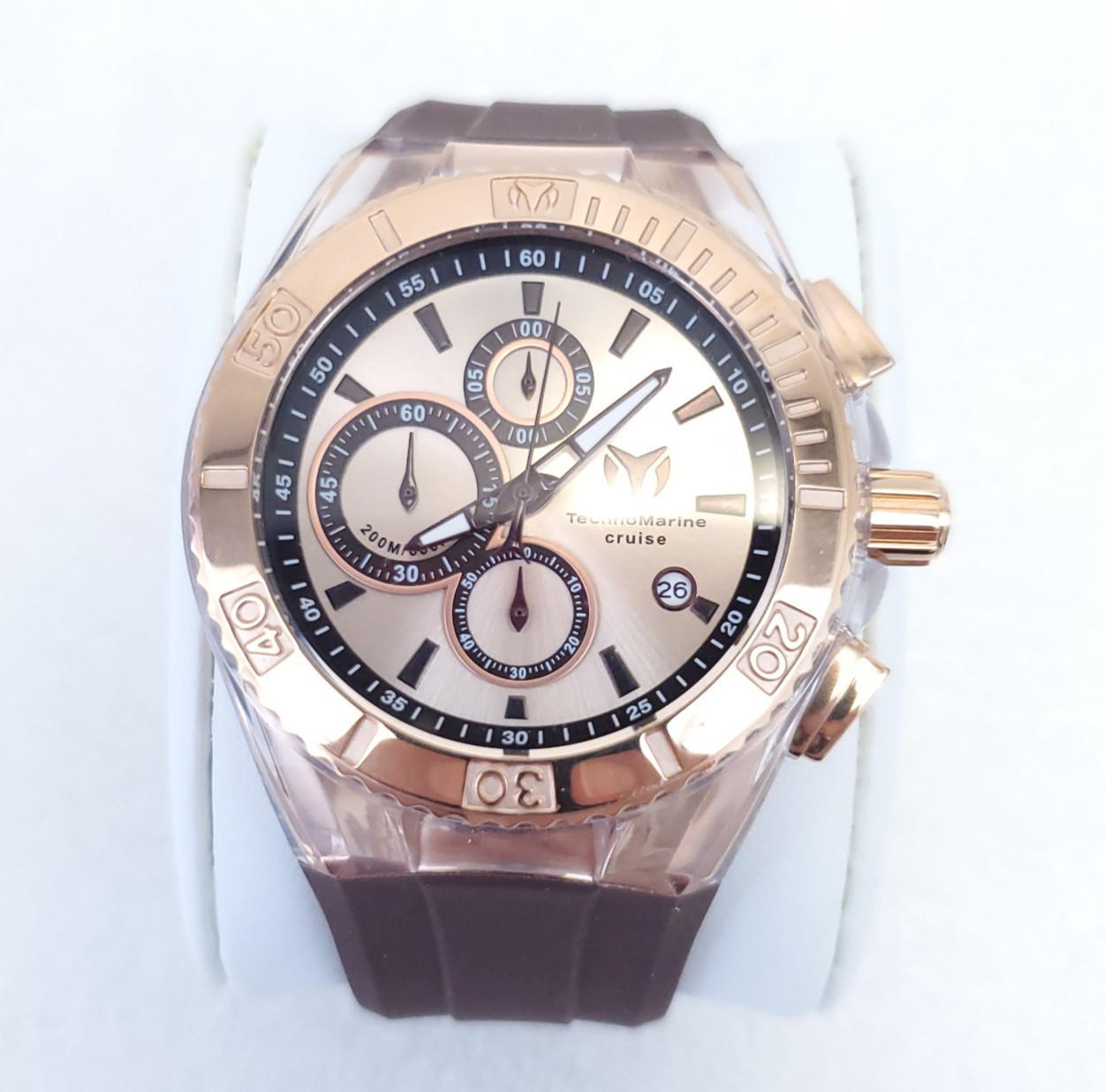 Men’s TechnoMarine Cruise Star Watch 45mm Silicone Band Japan Quartz TM-115217