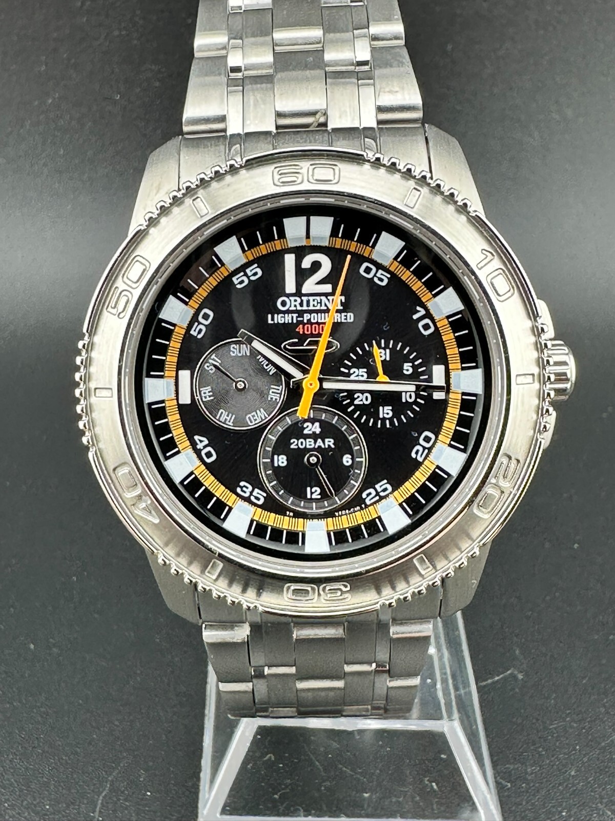 Orient Marcus Gronholm Collection Men’s Solar Day Date Quartz 43mm WV0041VF
