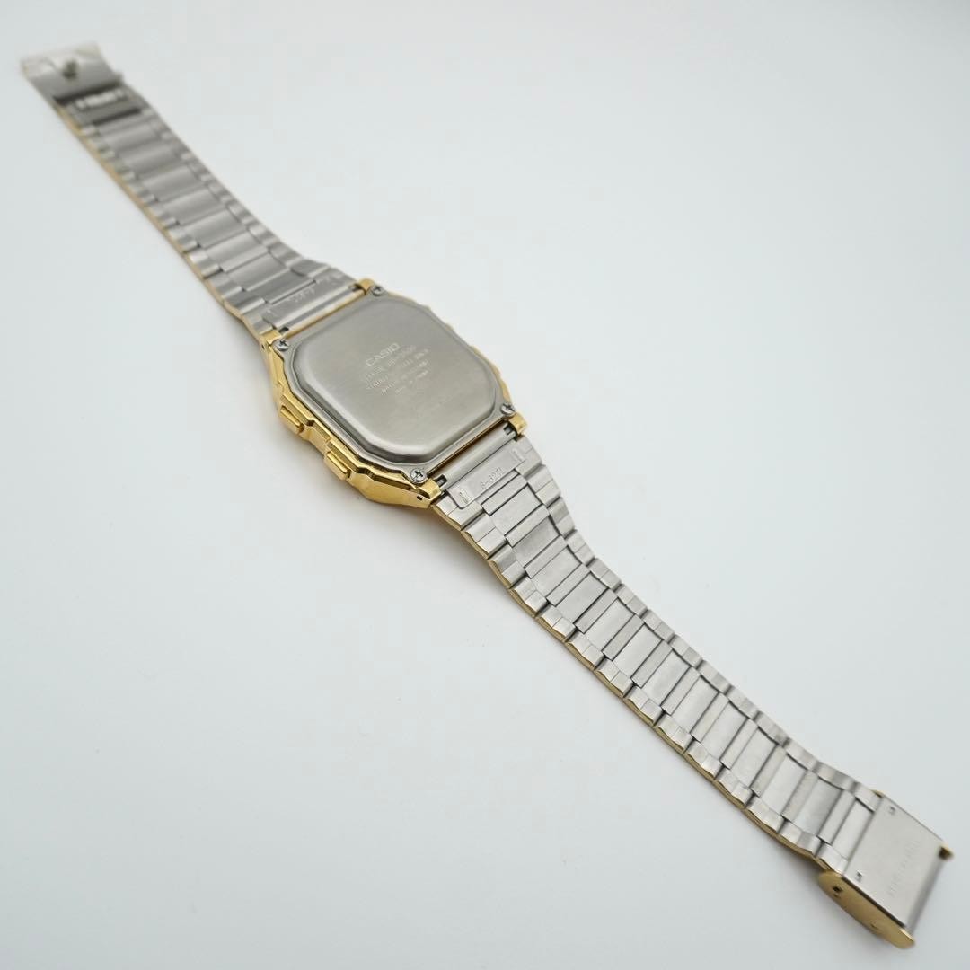 Casio DataBank DB-1500 Digital Watch Vintage Gold 8cm Case Mens Quartz