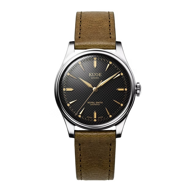 KUOE Kyoto Royal Smith 90-006 Gold Ivory Waffle Dial Miyota 9039 Auto Unused JP