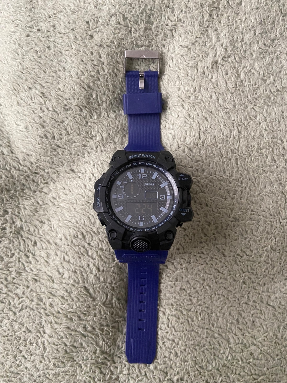 Fashion Men’s Watch Sports Electronic Wristwatch Large dial Multifunctional