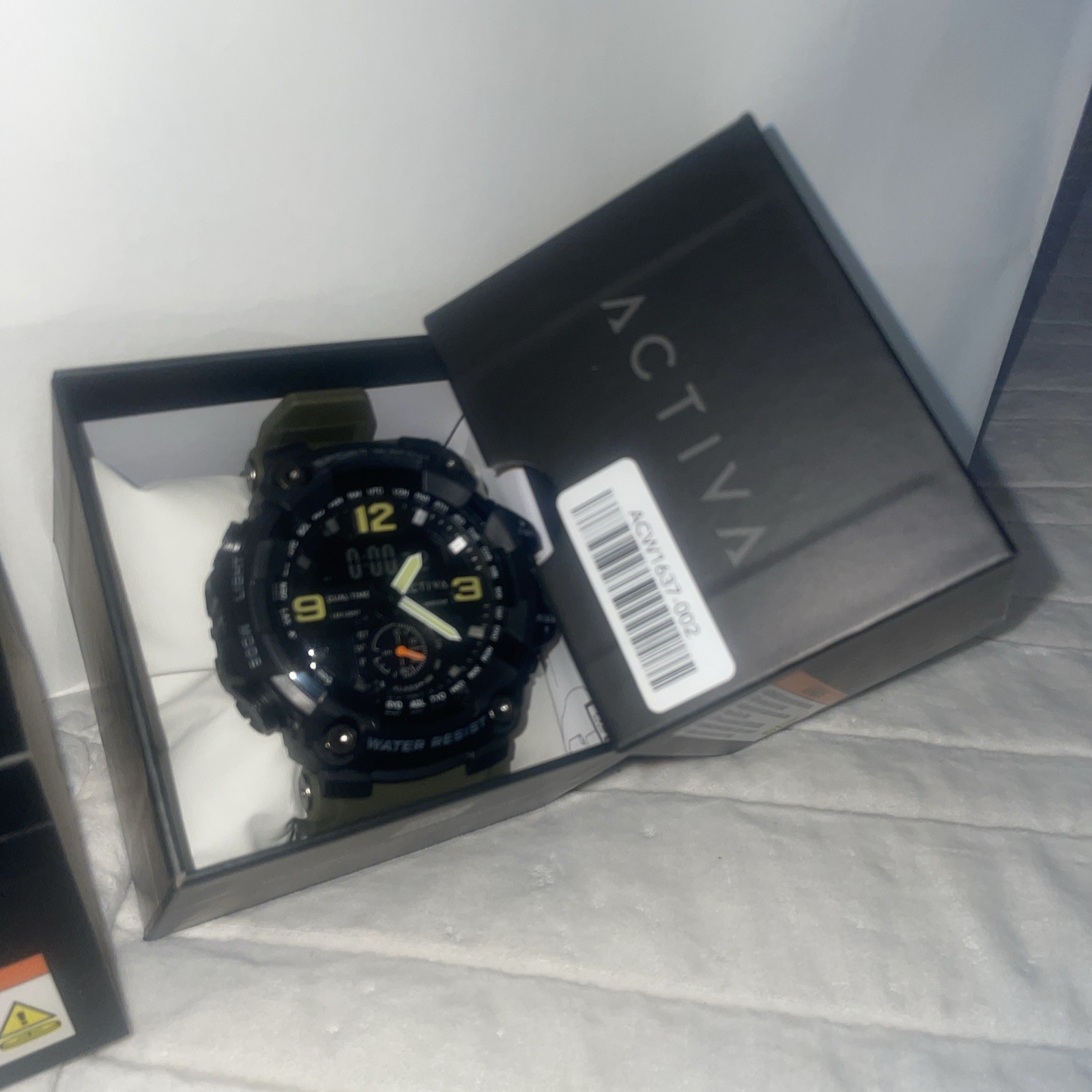Activa X Invicta BlackOps 56mm Digital Men’s Watch Army Green (ACW1637-002) New