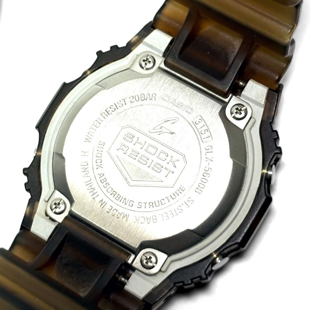 Casio G-Shock GLX-5600B Authentic Used Digital Watch Clear Camouflage Tortoises