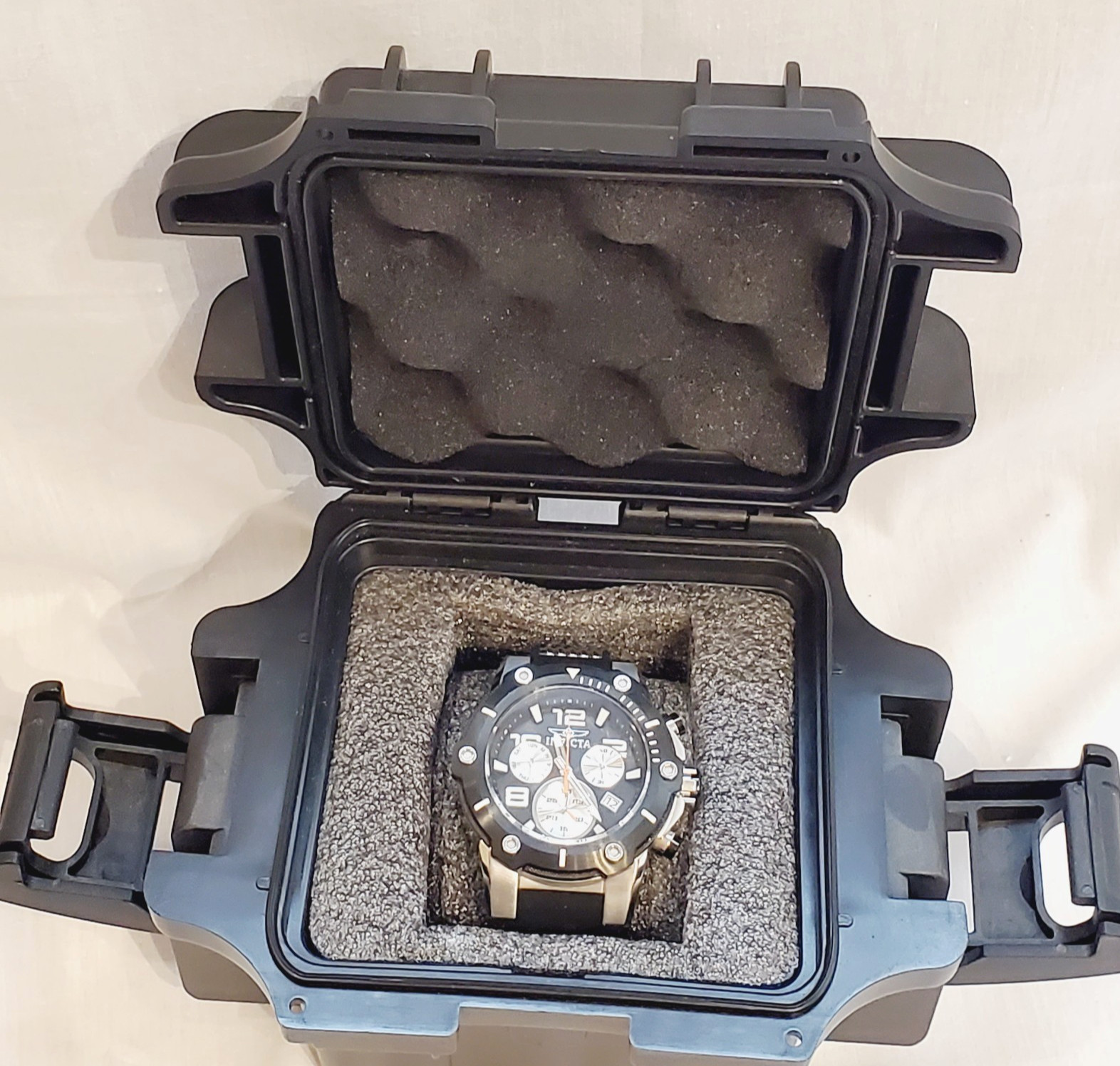 Invicta Speedway 52mm Stainless Steel 26mm Silicone Strap Watch with Case Works