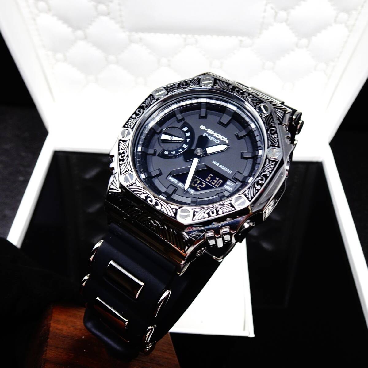 〓New〓mod Casioak〓G-Shock custom watch with main body GA2100 Stainless steel