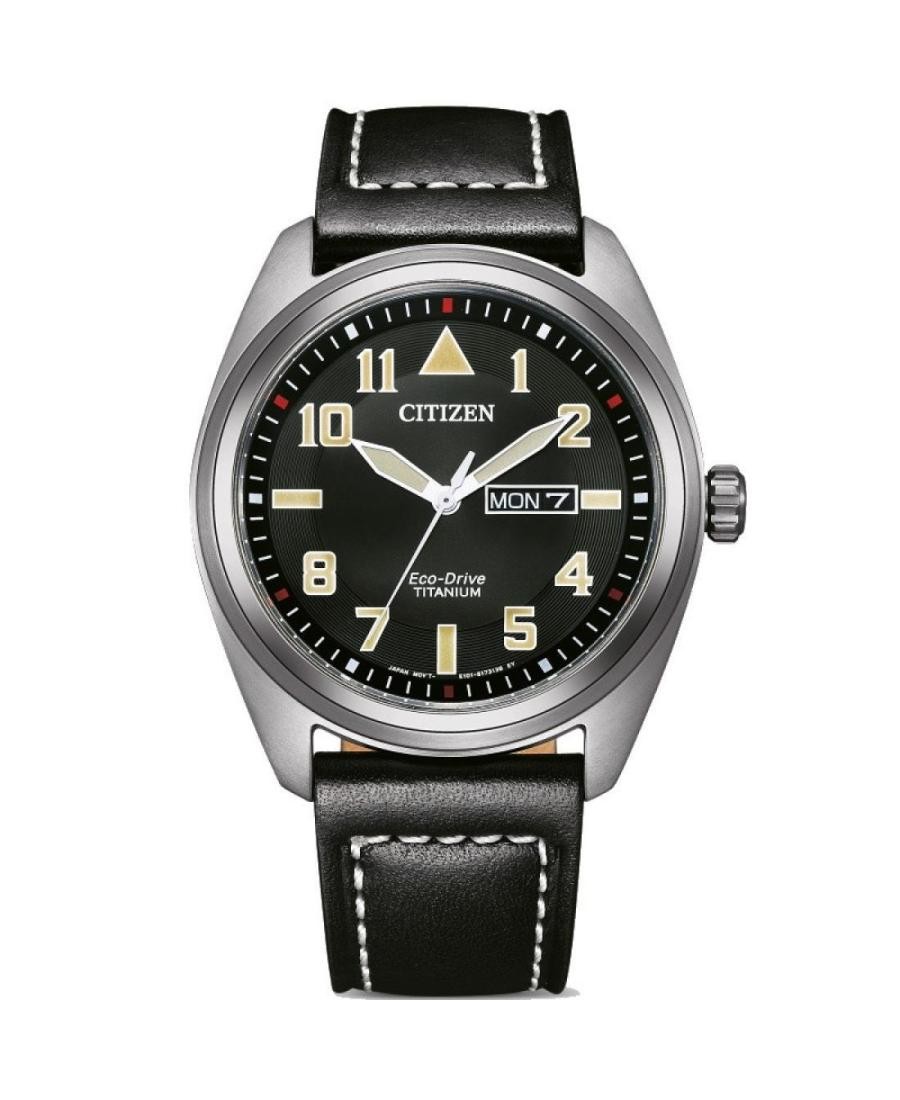 CITIZEN Men Analog Eco-Drive Casual Watch Classic Dress Black Dial Waterproof Ro