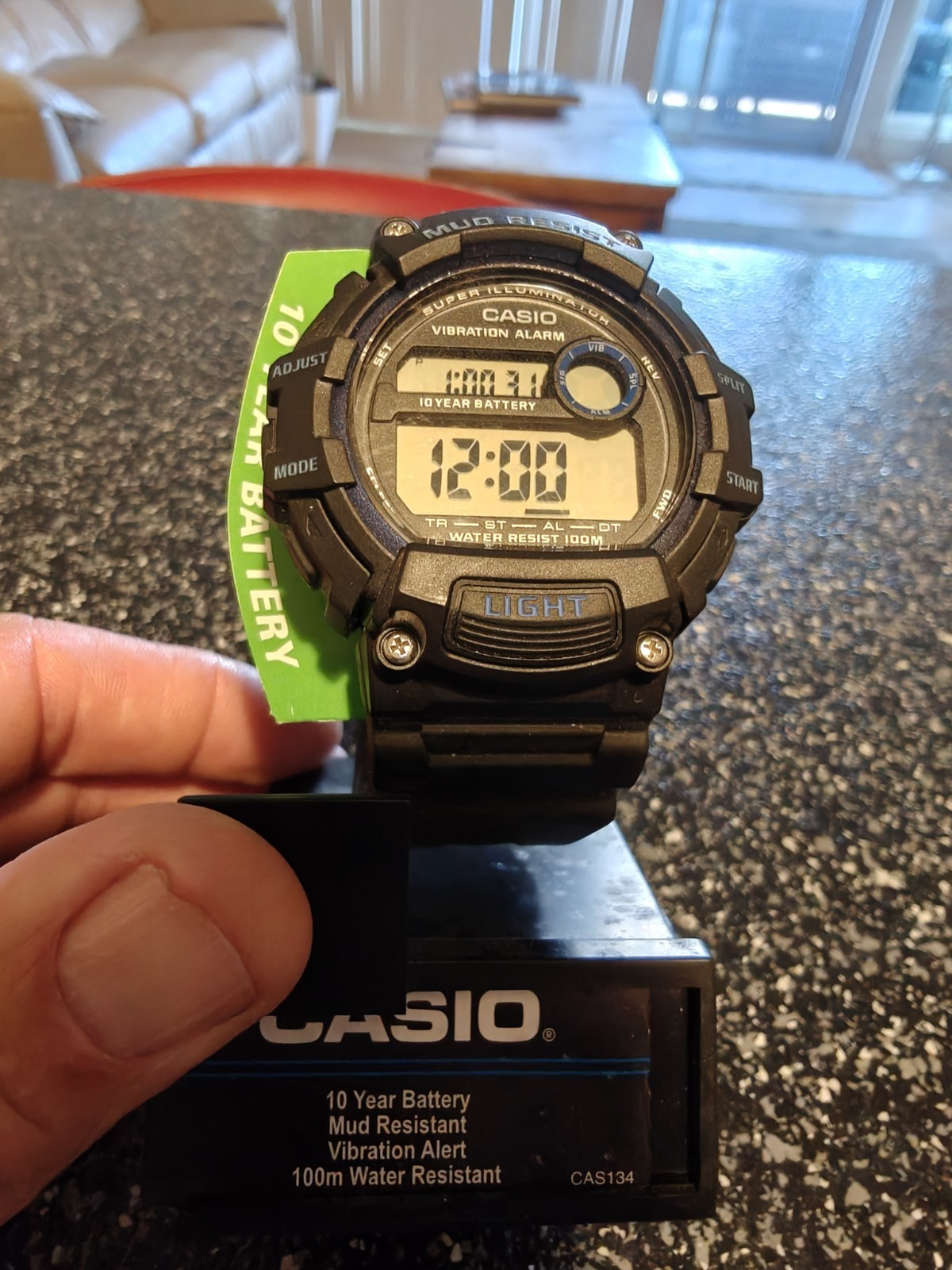Casio TRT-110H Mud Resist Vibration Alarm Digital Watch NEW 10-Year Battery 100M