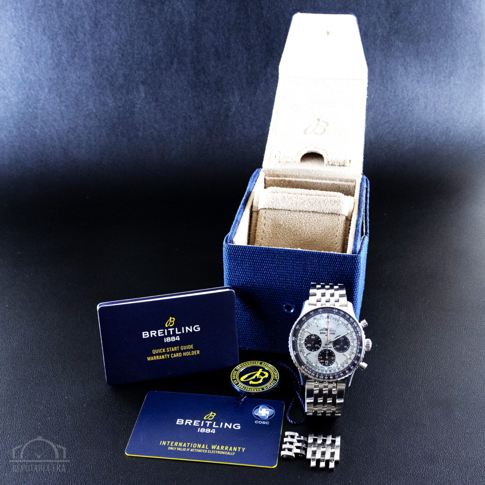Breitling Navitimer B01 Chronograph 43 Ice Blue Dial Watch AB0138