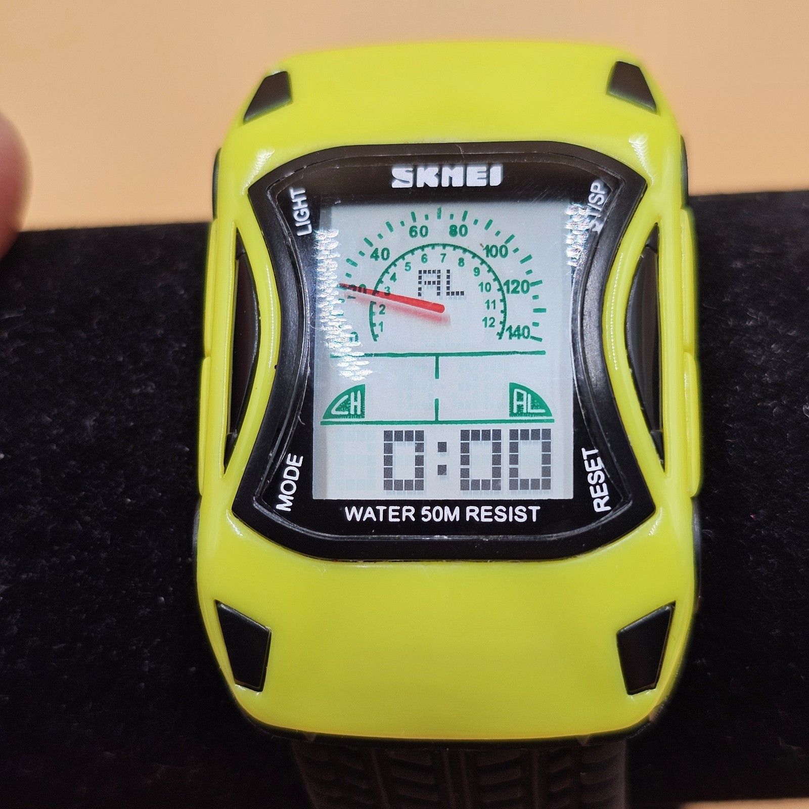 SKMEI Lamborghini Speedometer Men’s Digital Alarm Day/Date Watch New Battery