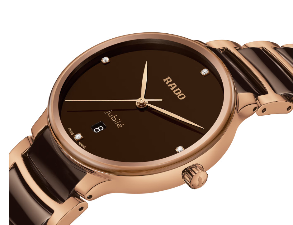 Rado Centrix Automatic Diamonds Stainless Steel Brown Dial Men’s Watch R30023712