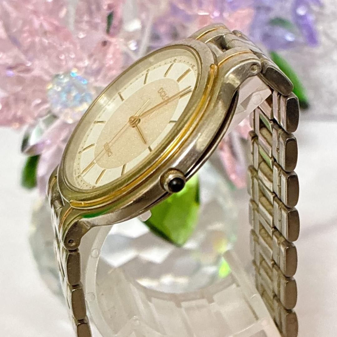 Working Seiko Dolce Quartz Watch, Battery Replaced, Glitter Dial, Vintage