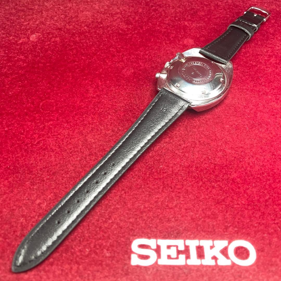 Seiko 5 Speedtimer Pepsi Automatic Watch Black Vintage 1970s Japan 0712669