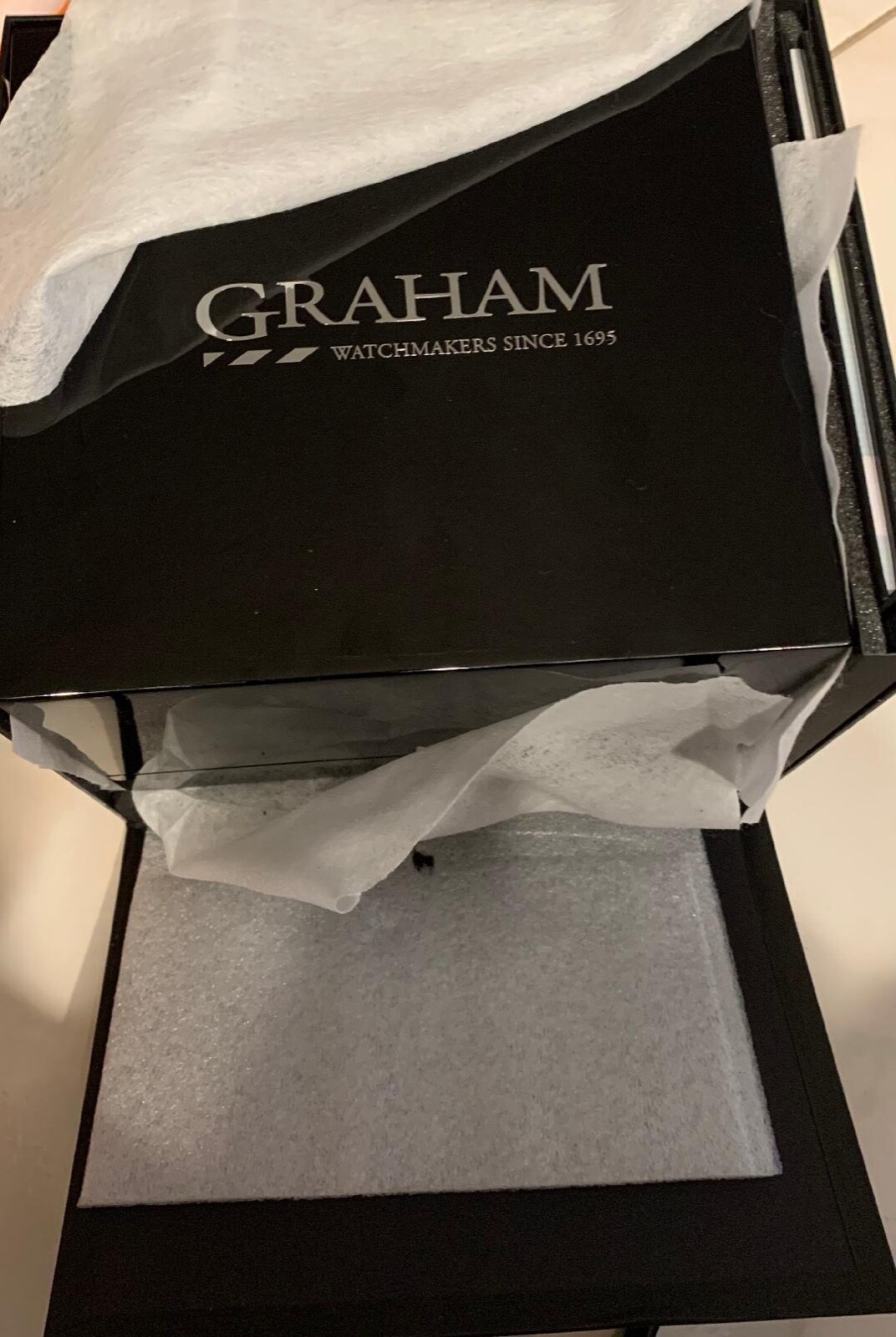 Graham Chronofighter Oversize Diver Deep Black Seal Rare NEW
