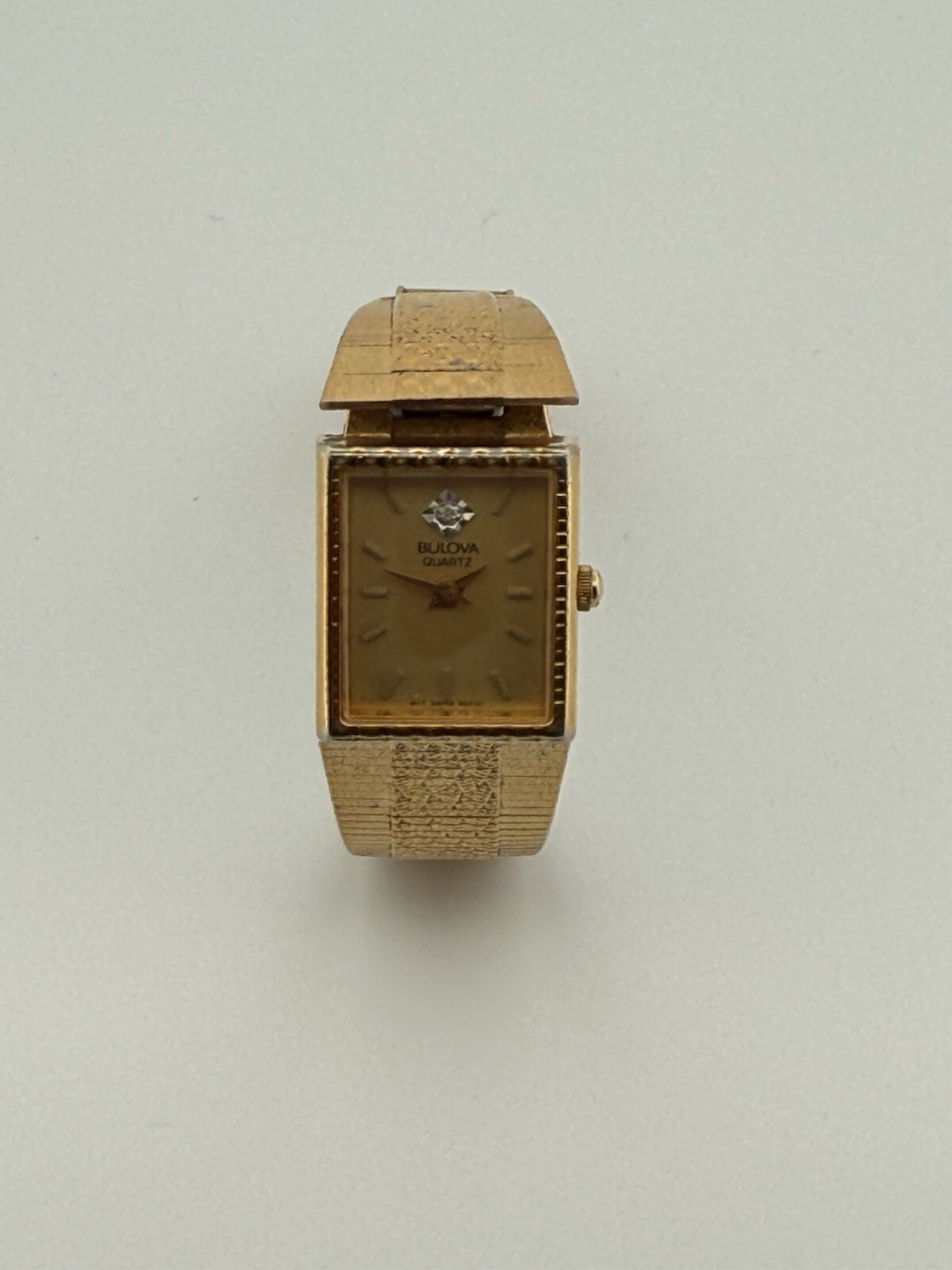 1987 Bulova Quartz Watch, P7 7″ 12x8mm Case