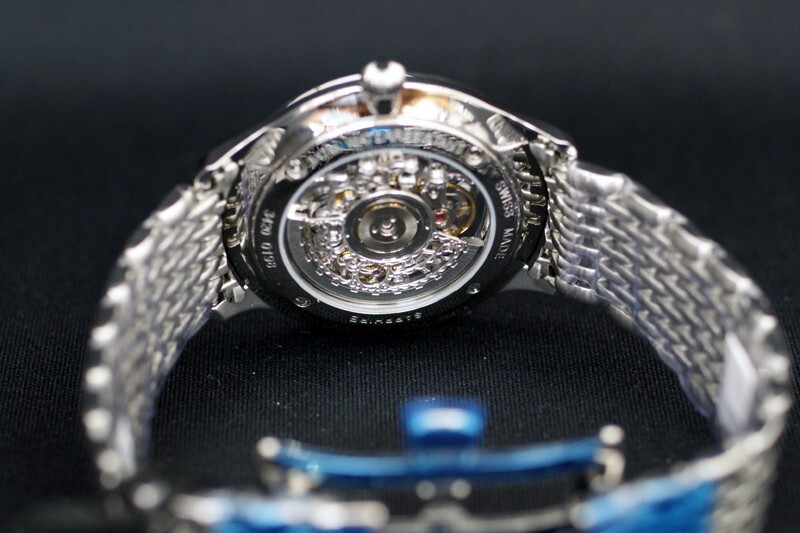 Epos ORIGINALE Double-sided Skeleton 40mm Gray Dial Stainless Band Auto Men’s