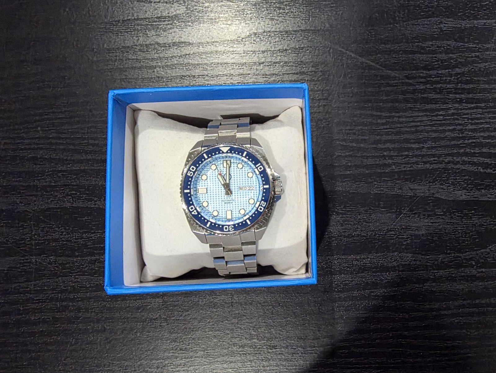 Islander ISL-67 Automatic Dive Watch – Ice Blue Dial – Includes CLA-03 Clasp