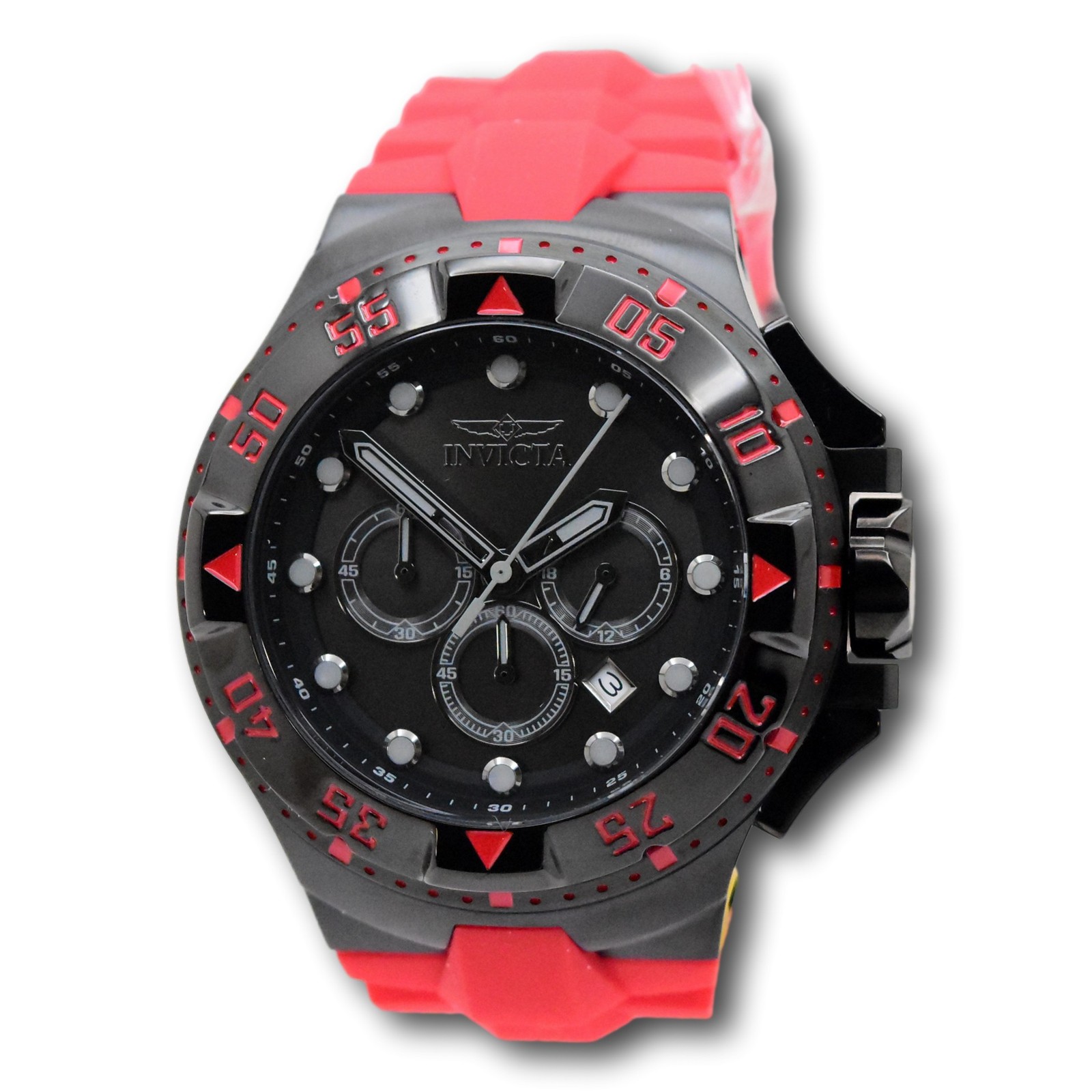Invicta Excursion Kodar Men’s 50mm Deep Red Black Chronograph Watch 48540