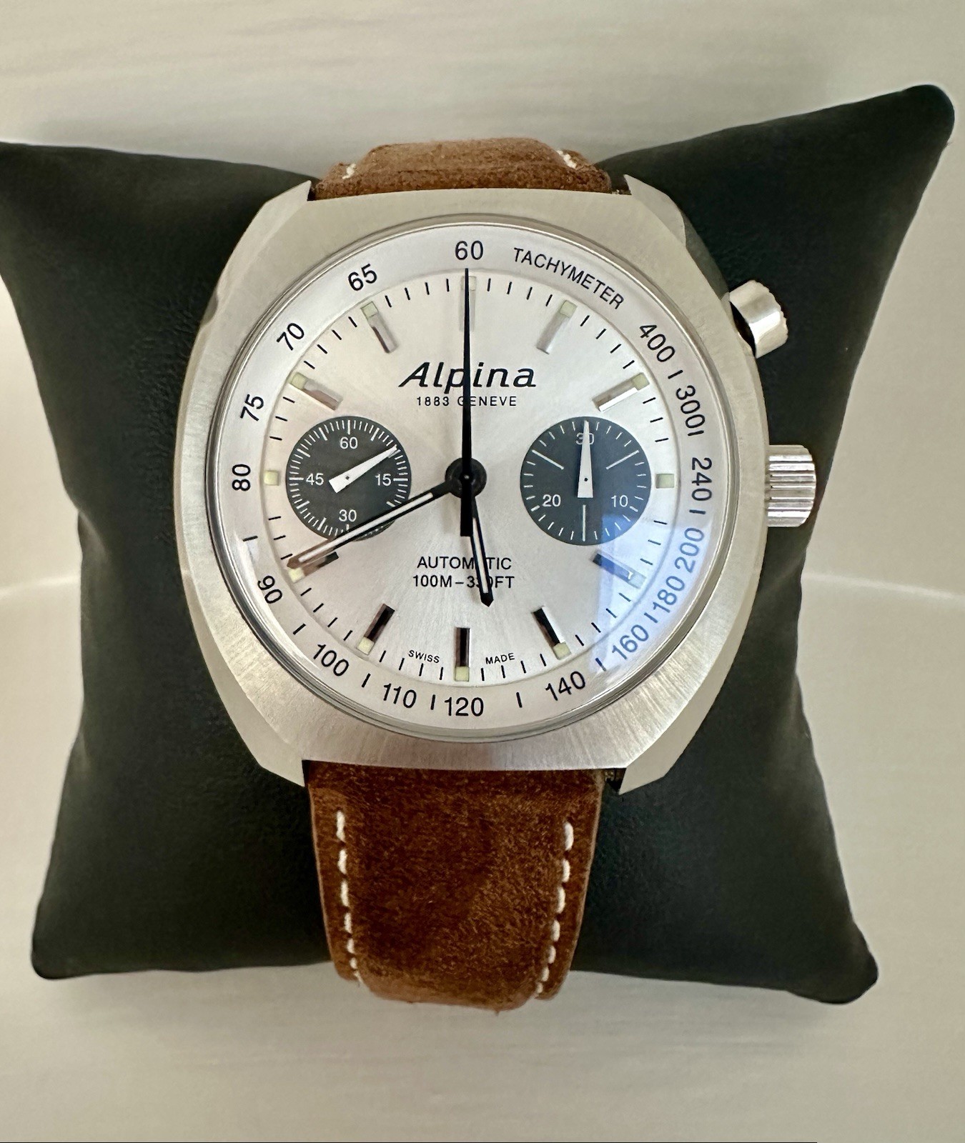 Alpina Startimer Pilot Heritage Men’s Chrono Watch AL-727SS4H6, Stainless