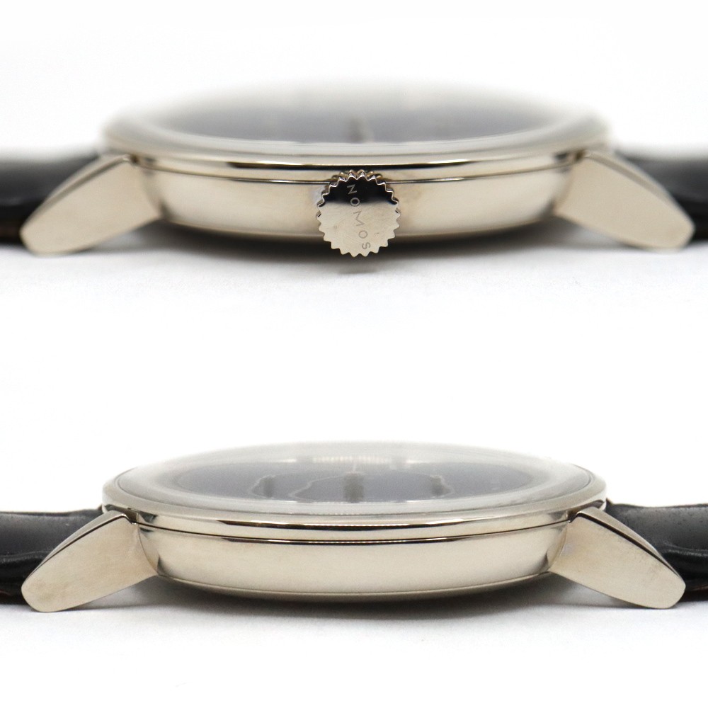 Nomos Lambda Deep Blue NMLA4DR3BL2 42.0mm White Gold Blue Wristwatch #UW2153