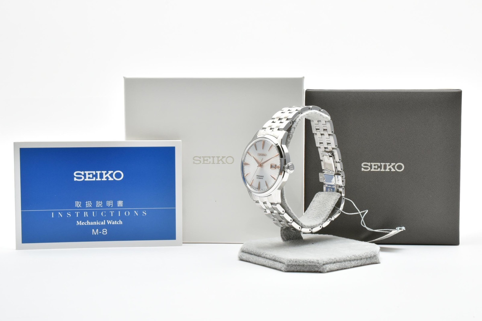 [ MINT] Box Seiko Presage 4R35-01T0 Automatic SARY137 White Men’s Watch JAPAN