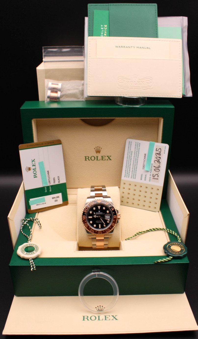 Rolex GMT-Master II Two-tone Oyster Bracelet – Rolex CPO – 126711CHNR – B&P