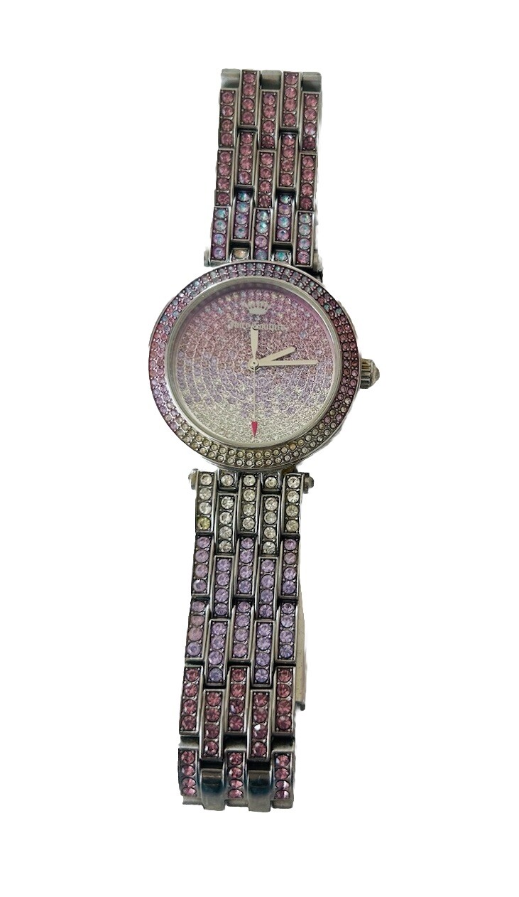 Juicy Couture Women’s Victoria Stainless Steel Bling Watch Rare