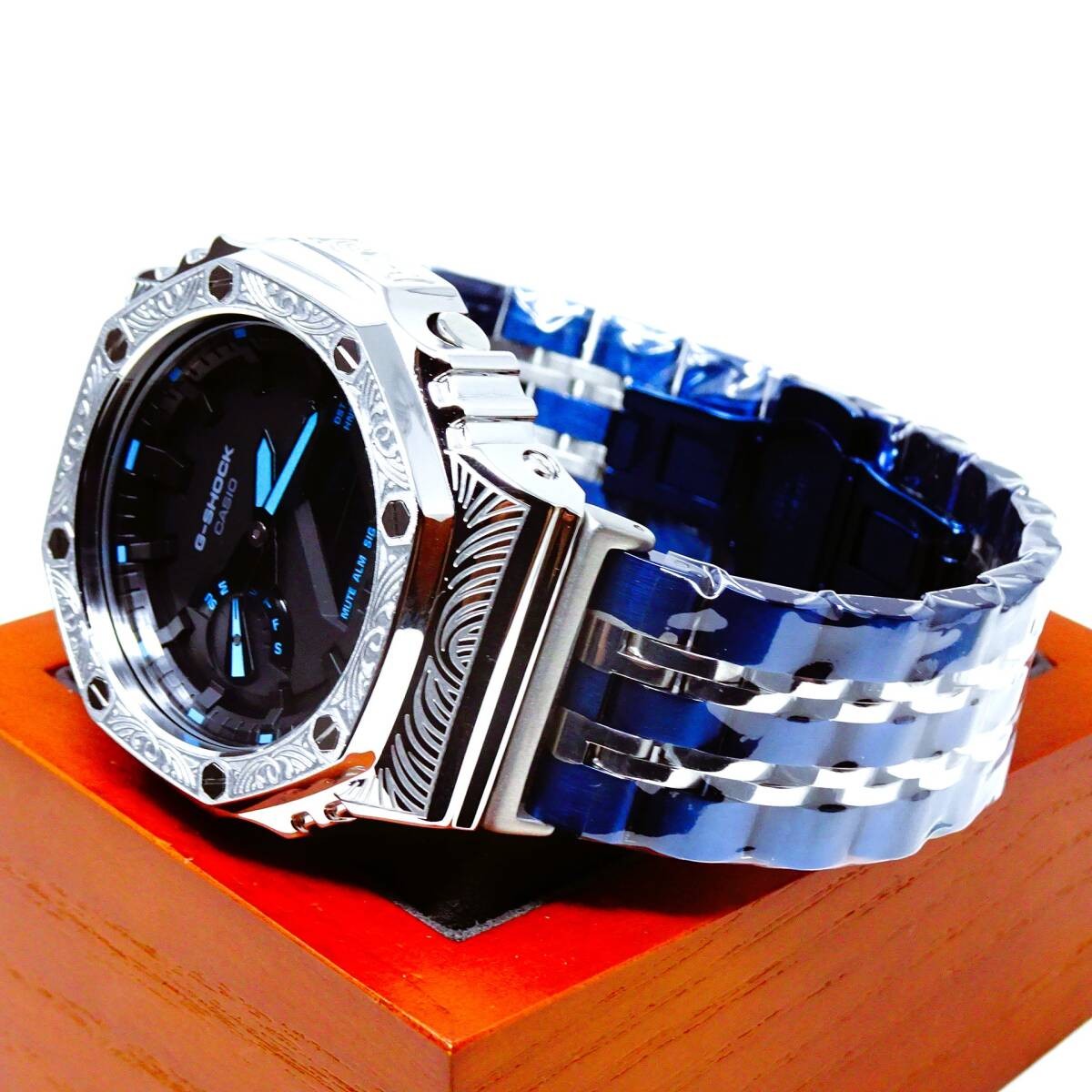 〓New〓mod Casioak〓G-Shock CUSTOM/MADE wristwatch with GA2100 stainless steel