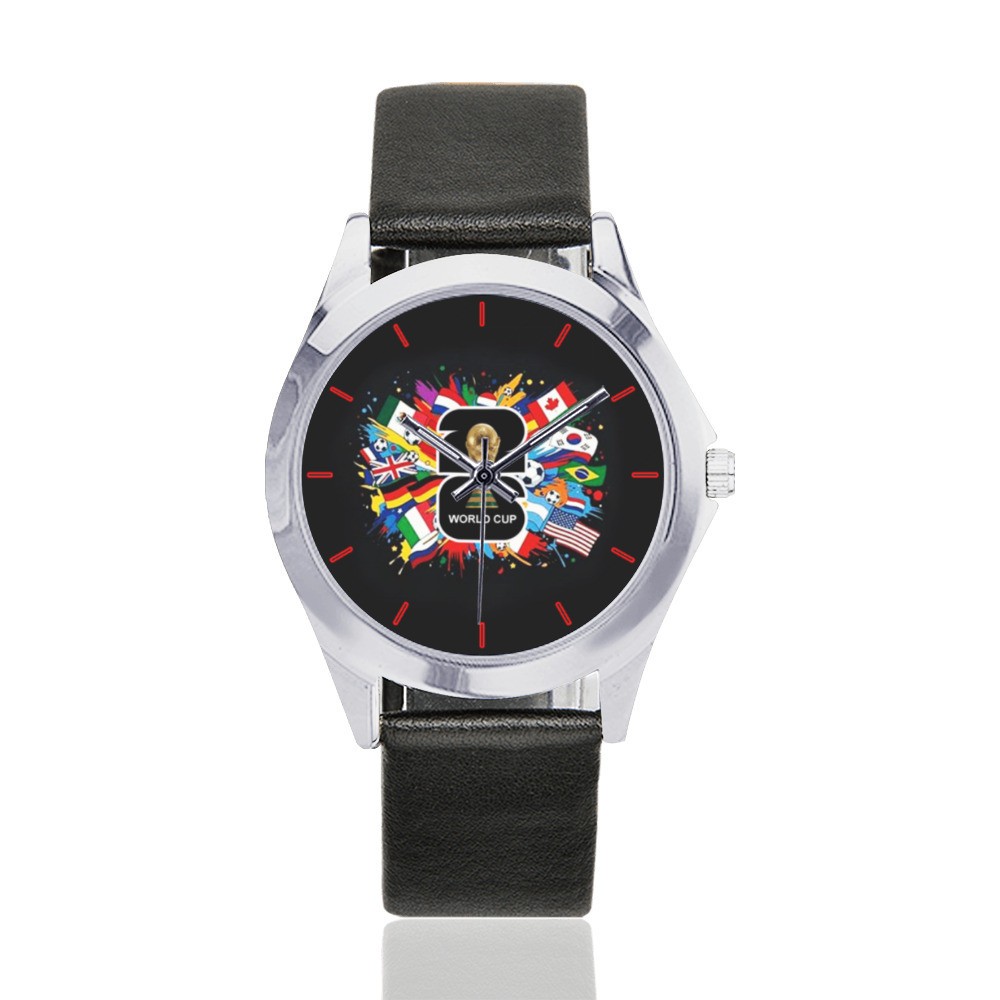 2026 World Soccer Flags Graphic Unisex Watch